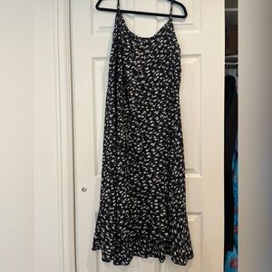 Black floral dress